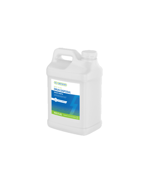 Rx Destroyer Instant Drug Disposal System, Liquids Only, 2.5 gallon